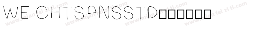 WE CHTSANSSTD字体转换